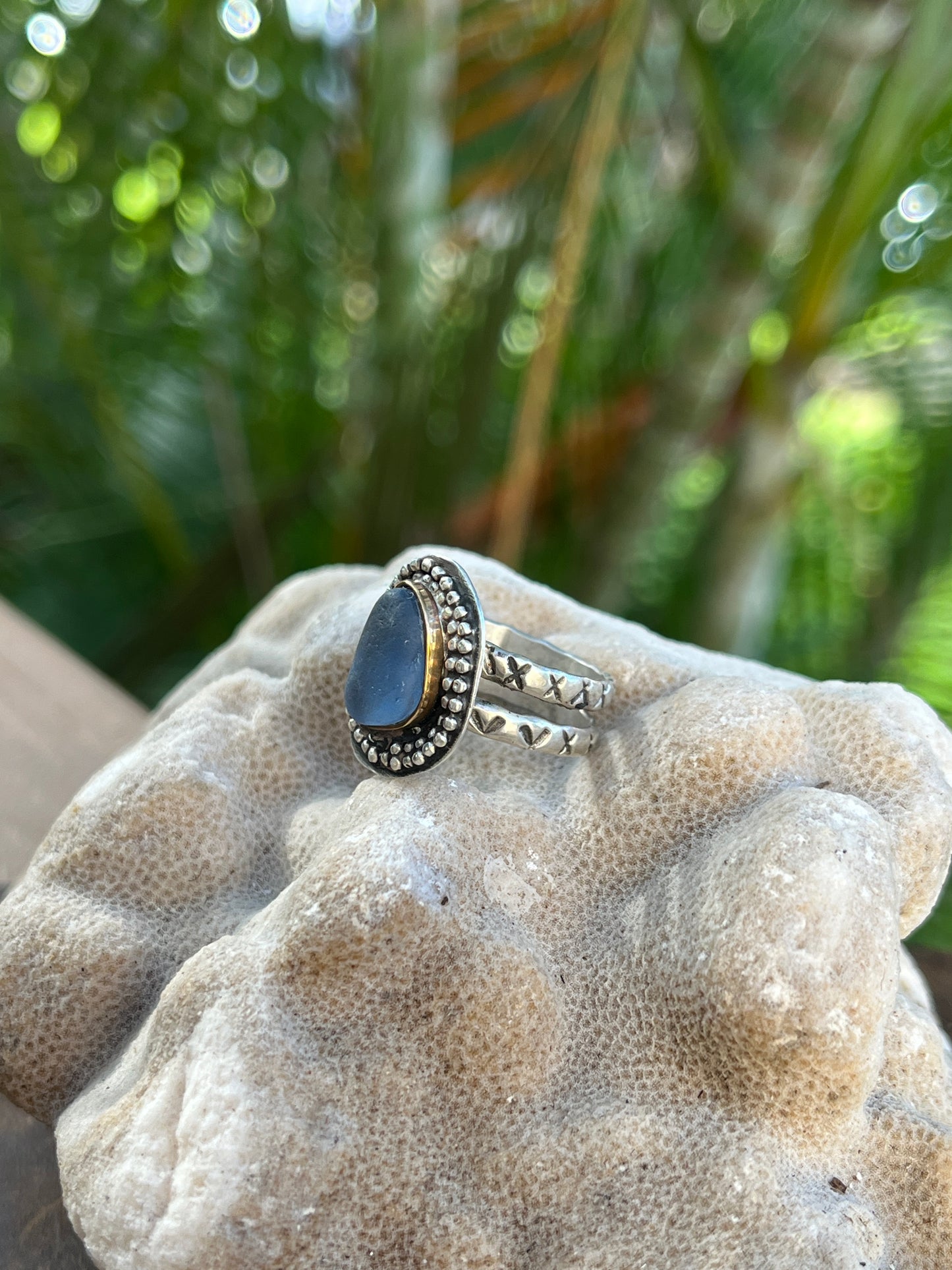 Periwinkle Mermaid Tear Ring