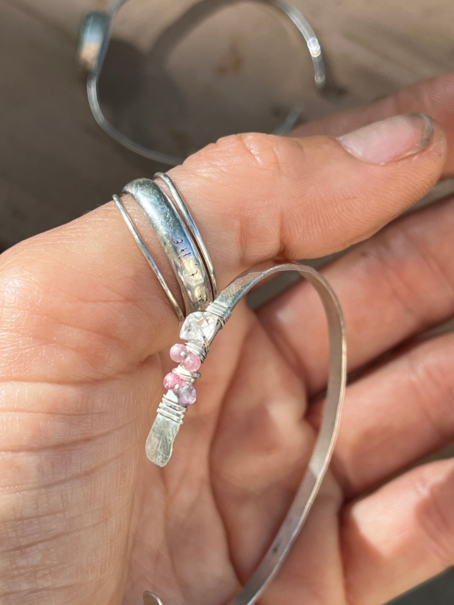 Herkimer Diamond Stacker Cuff