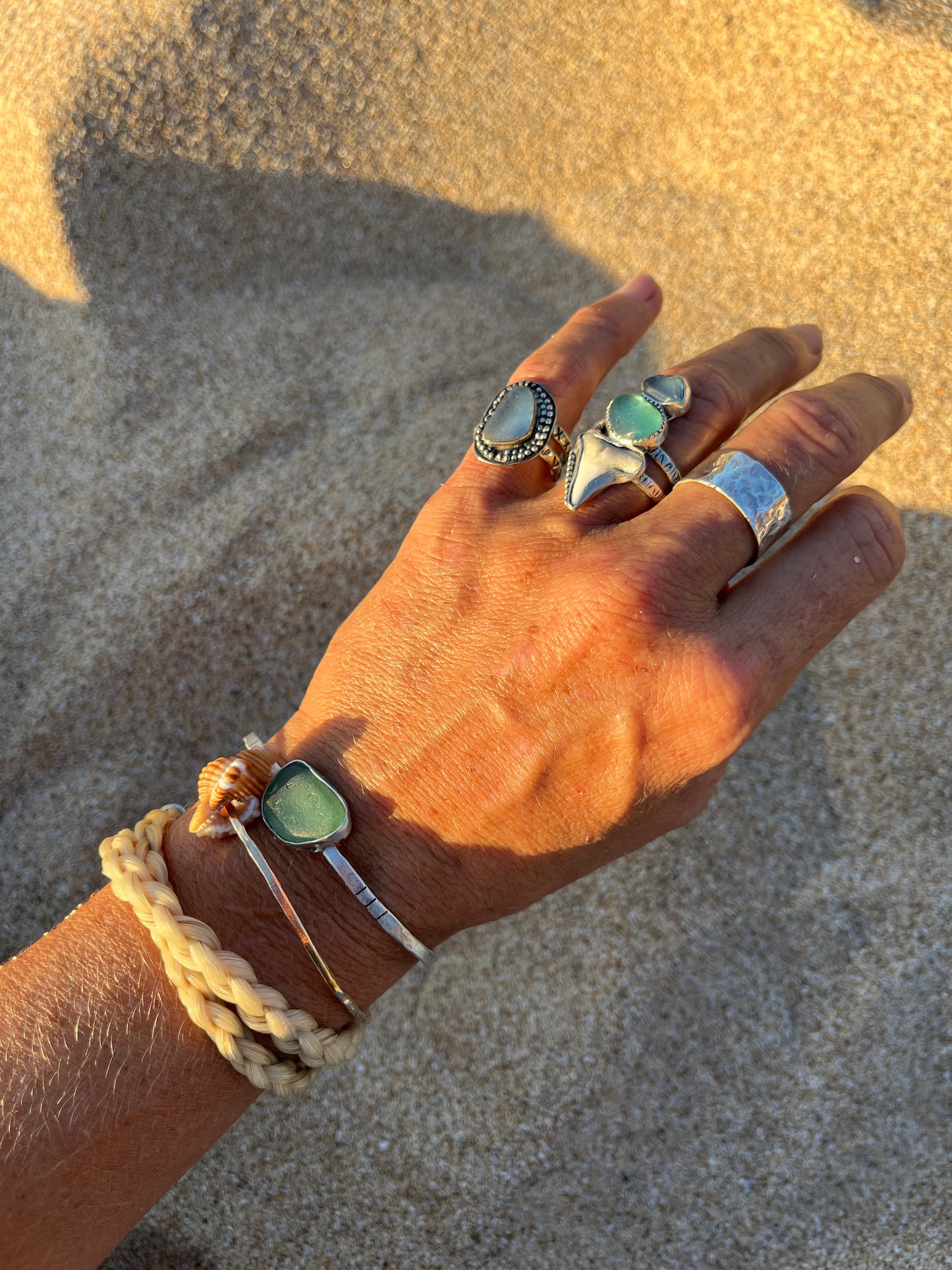 Periwinkle Mermaid Tear Ring