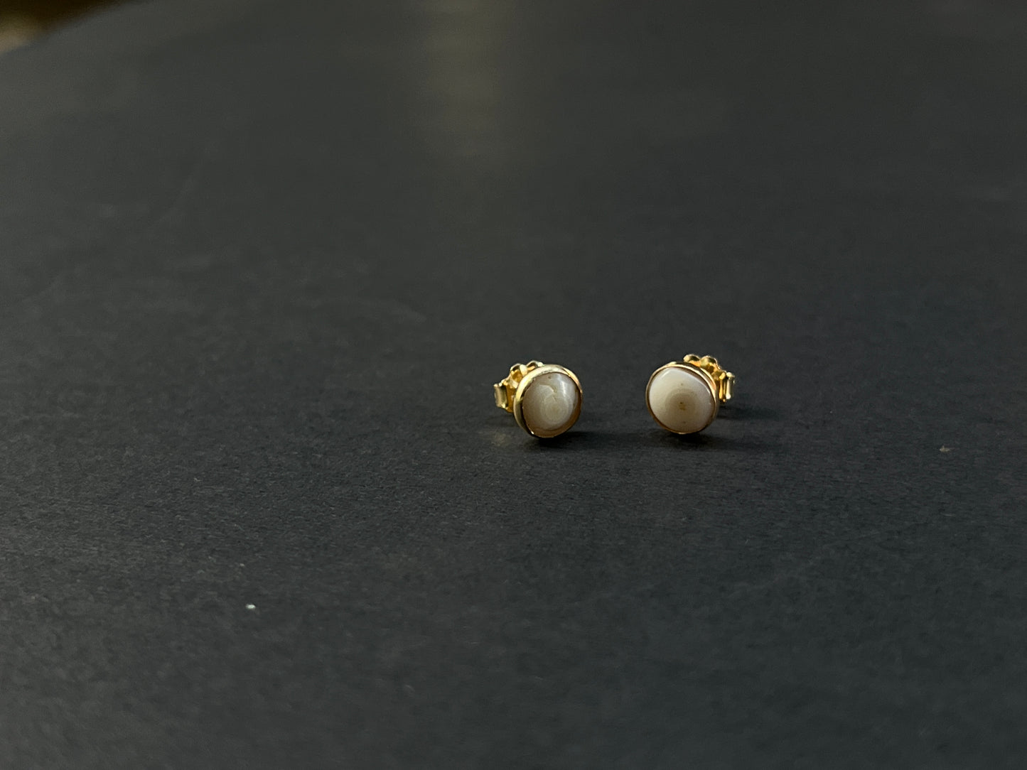 14k gf Mini Puka Shell Studs