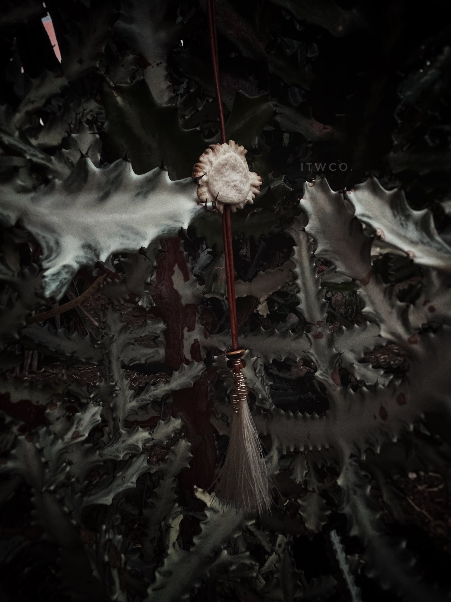 Signature Whitetail Burr Bolo Tie | gemstone x horsehair CUSTOM