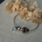 Sterling Opal x Tahitian Keshi Pearl x Chaldean Cone Shell Bangle