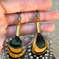 Feather + Recycled Cartridge Earrings