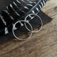 Sterling hoops