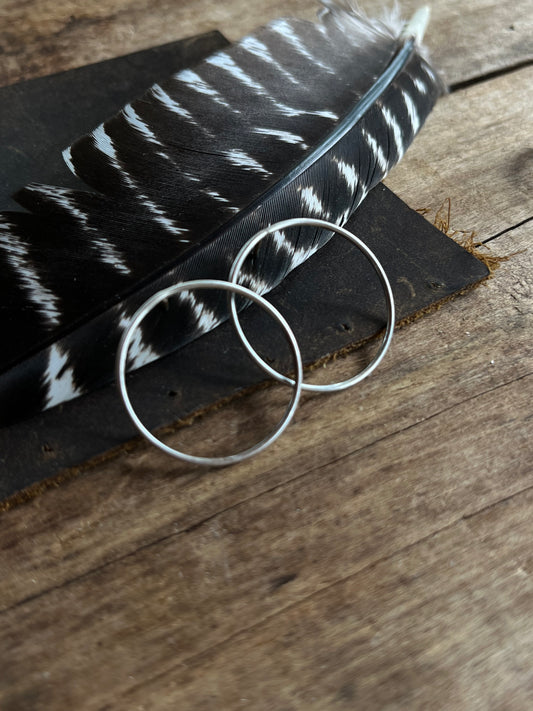 Sterling hoops