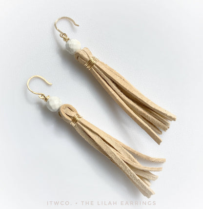 The Lilah Leather Earrings
