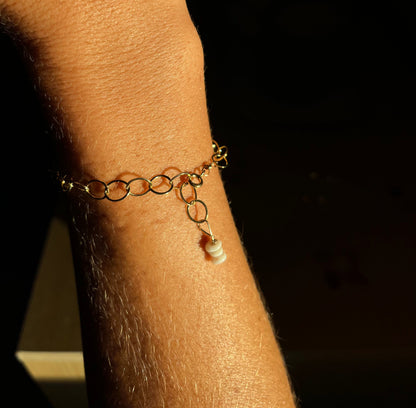 Puka Shell Gold Bracelet