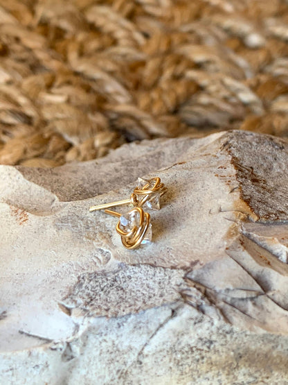Herkimer Diamond Stud Earrings MTO