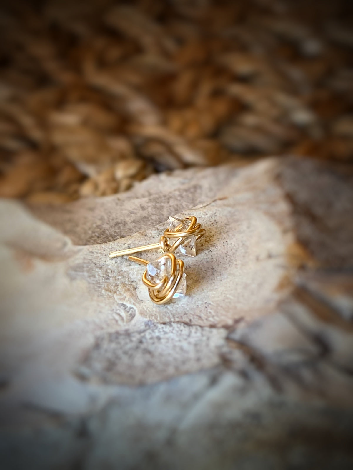 Herkimer Diamond Stud Earrings MTO