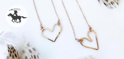 Hammered Heart Necklace