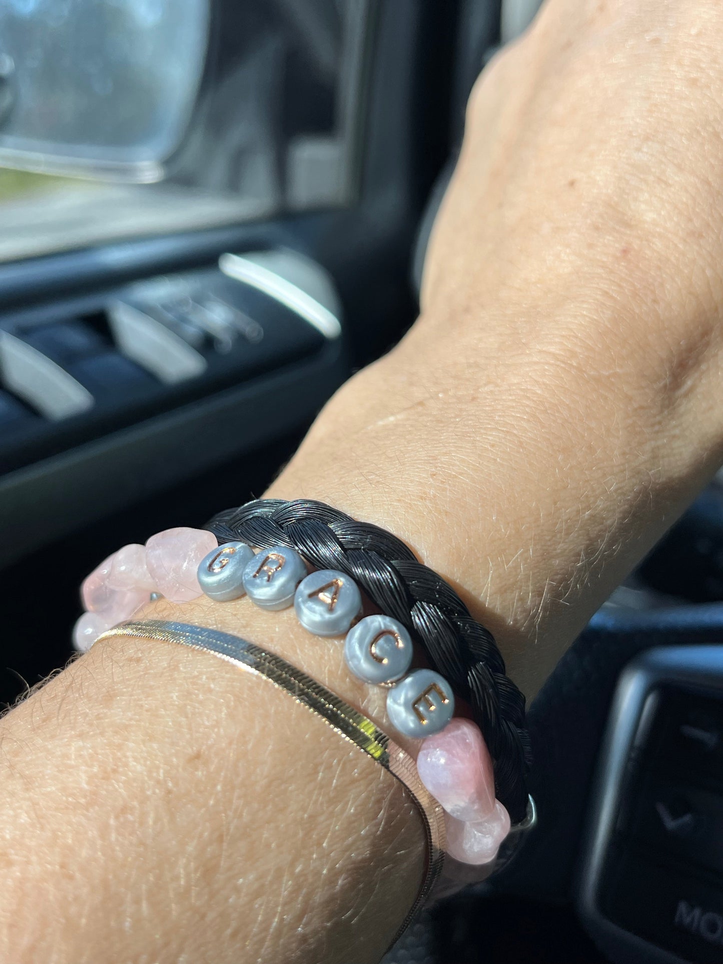 Horsehair Memento Greek Bangle