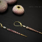 sea urchin x pearl earrings