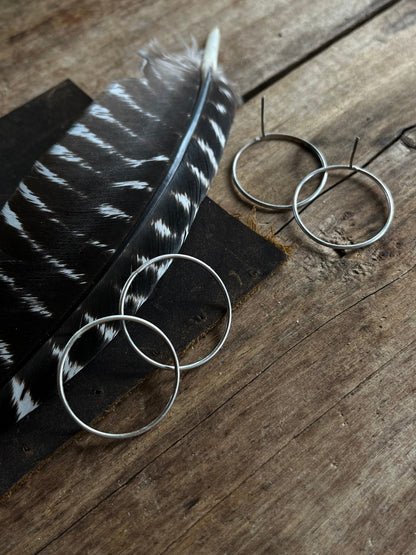 Sterling hoops