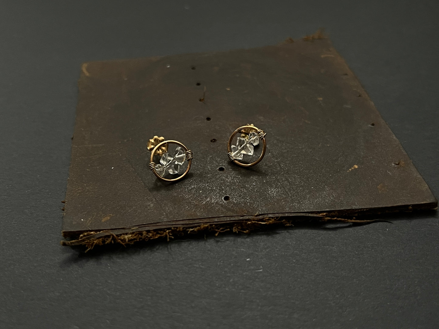 Small Herkimer Hoop Studs RTS