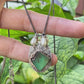 Chrysoprase Mixed Metal Necklace