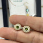 Signature Peridot Inlaid Antler Studs MTO