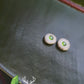 Signature Peridot Inlaid Antler Studs MTO