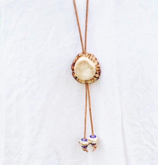 Whitetail Burr Lariat/Bolo Tie Necklace | Custom