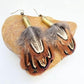 Pheasant + Recycled .22 Bullet Earrings MTO