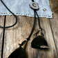 Whitetail Antler + Turkey Feather Bolo Tie / Lariat