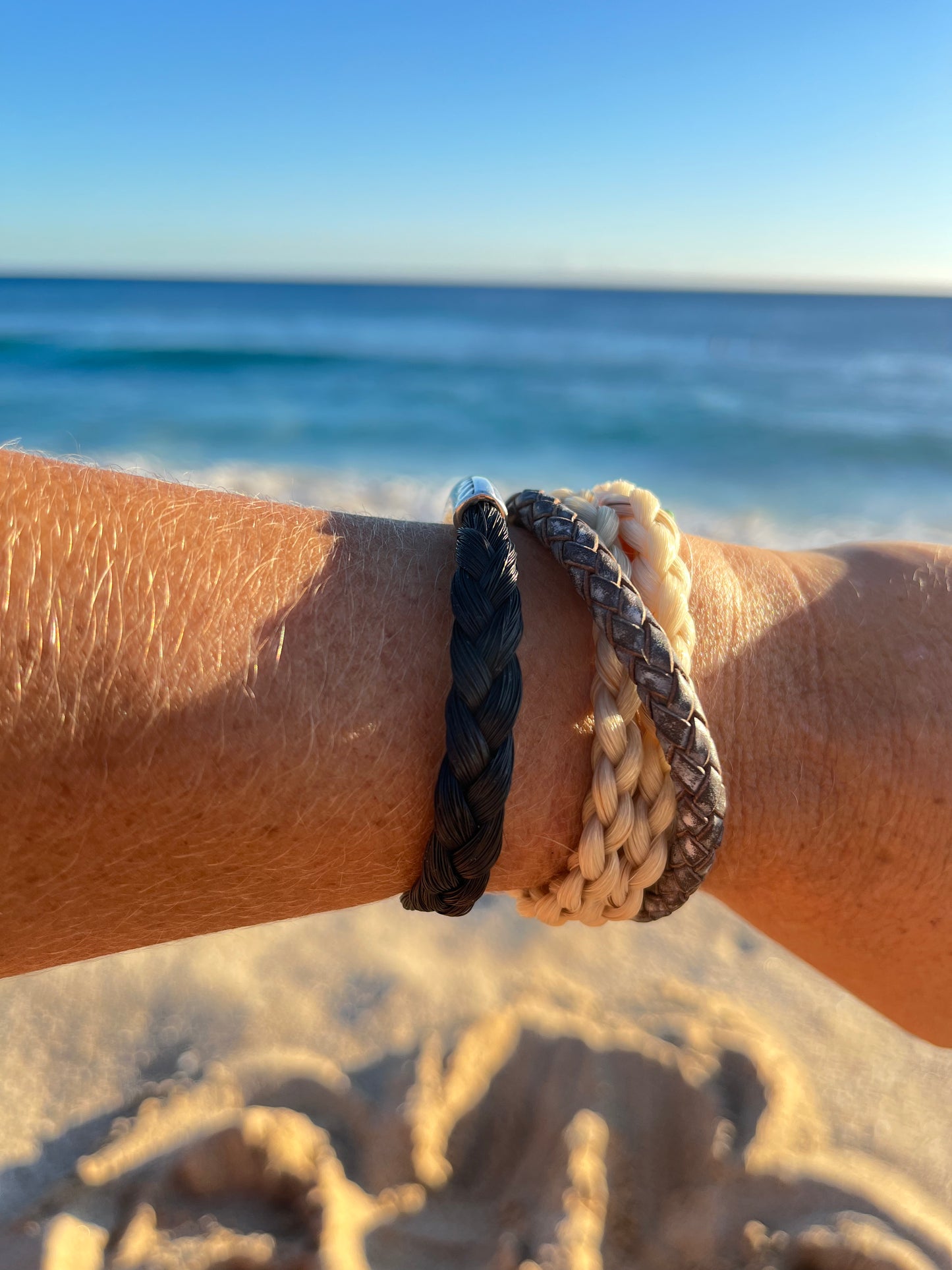 The Barn Jack Mini Double Wrap Horsehair Bracelet