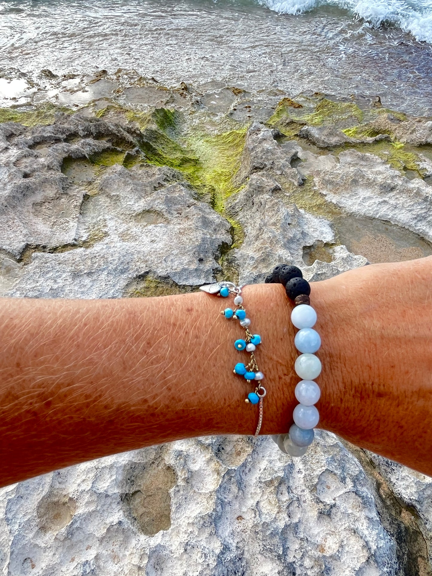 Aquamarine Oil Diffuser Bracelet