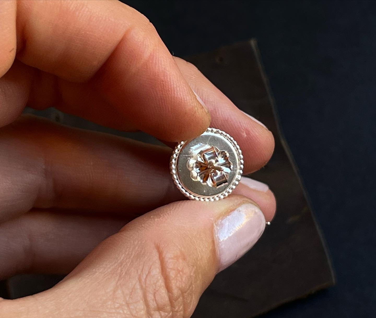 Custom Gemstone + Hair Tribute Earrings