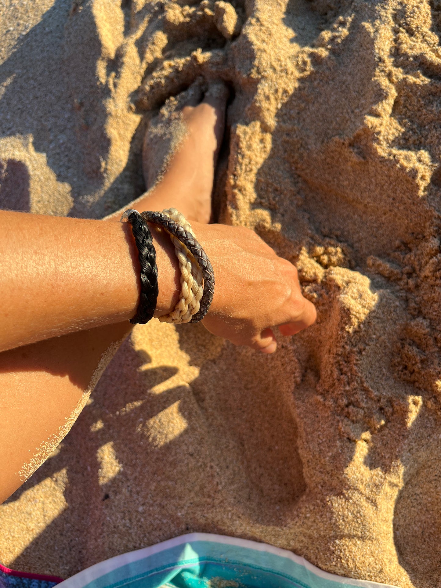 The Barn Jack Mini Double Wrap Horsehair Bracelet