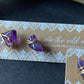 Natural Raw Amethyst Stud Earrings ♢ rts