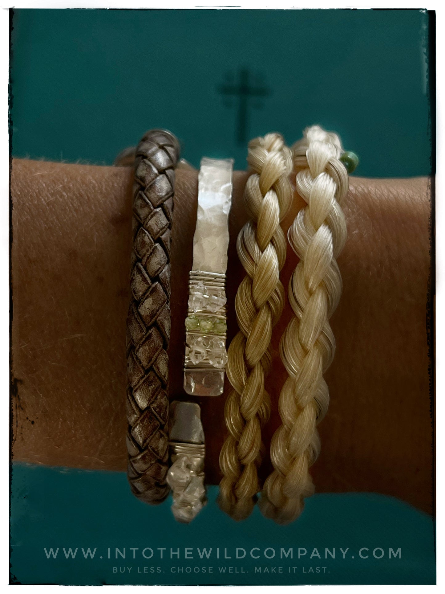 The Barn Jack Mini Double Wrap Horsehair Bracelet