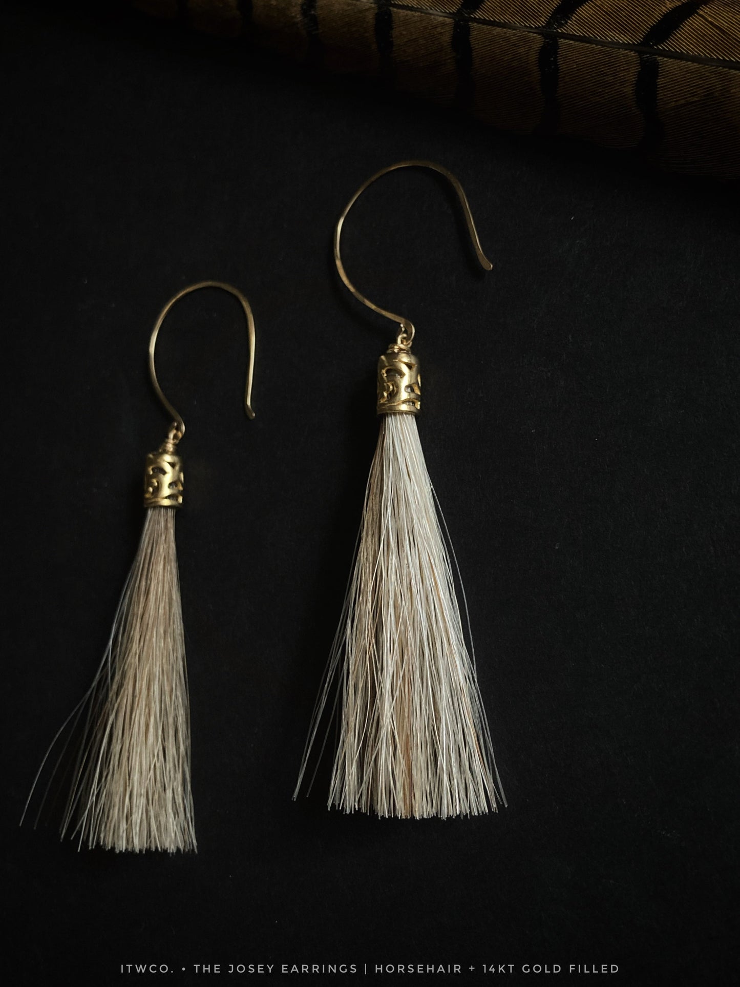 Josey Horsehair Tassel Earrings