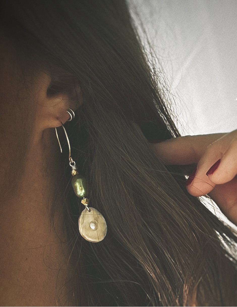 Double Huggie Twizzle Hoop Earrings