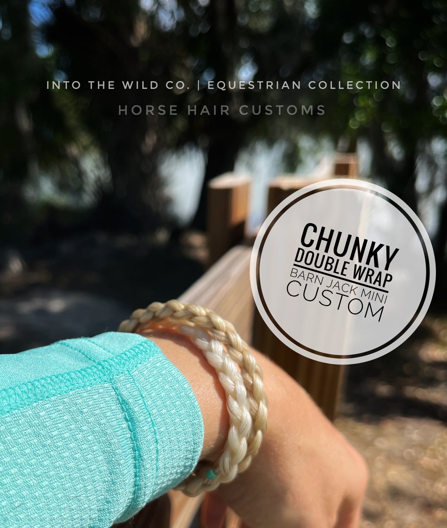 The Barn Jack Mini Double Wrap Horsehair Bracelet