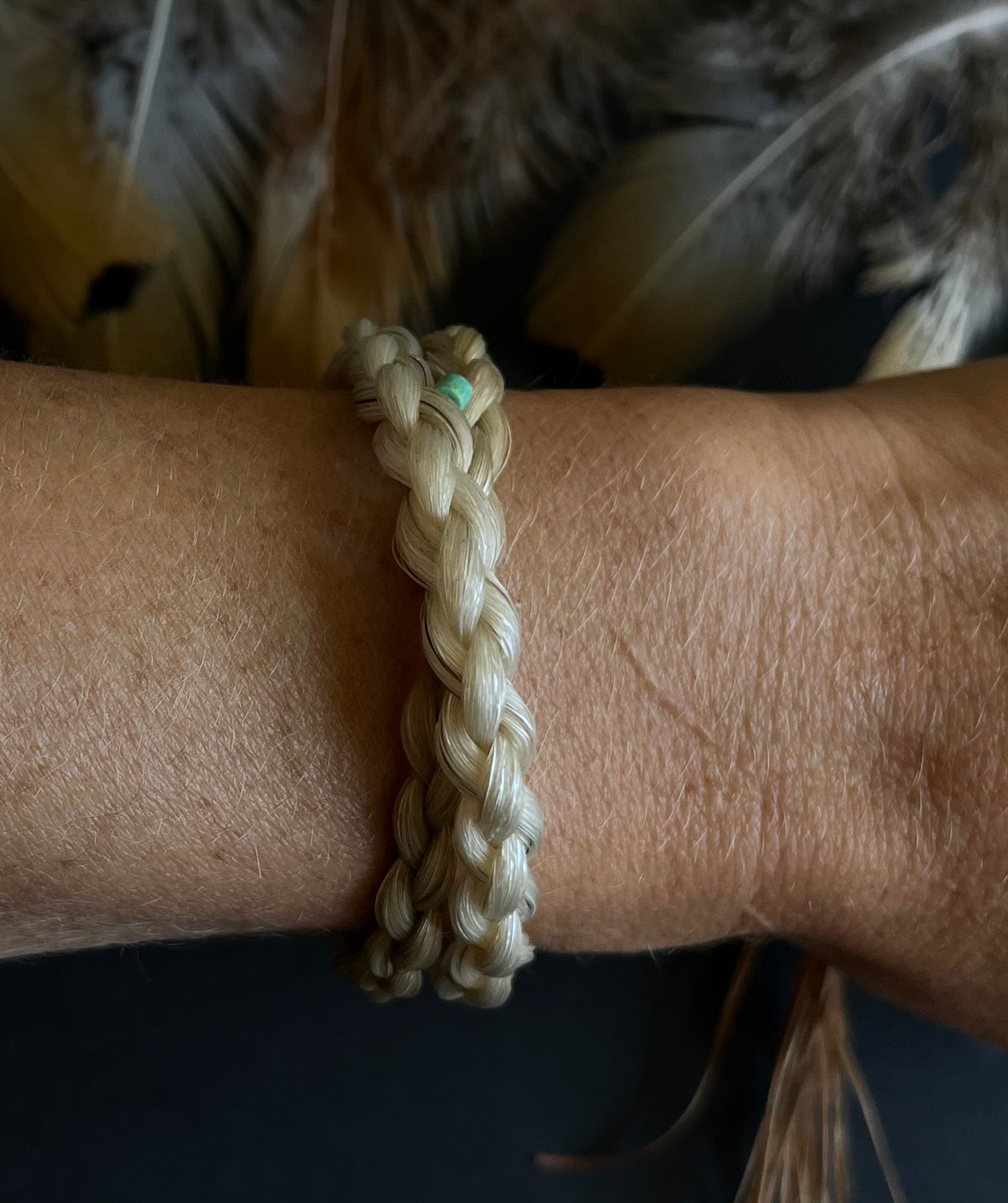 The Barn Jack Mini Double Wrap Horsehair Bracelet