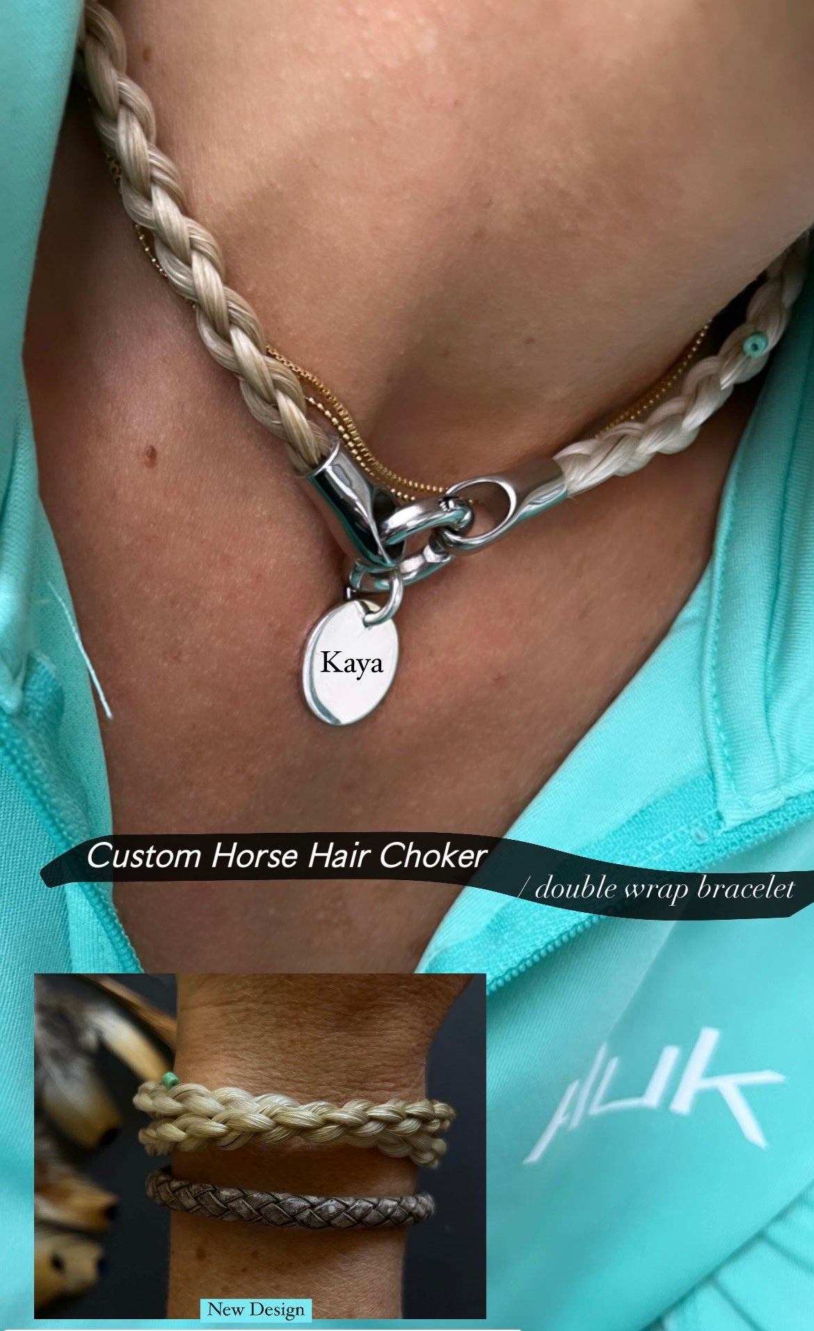 The Barn Jack Mini Double Wrap Horsehair Bracelet