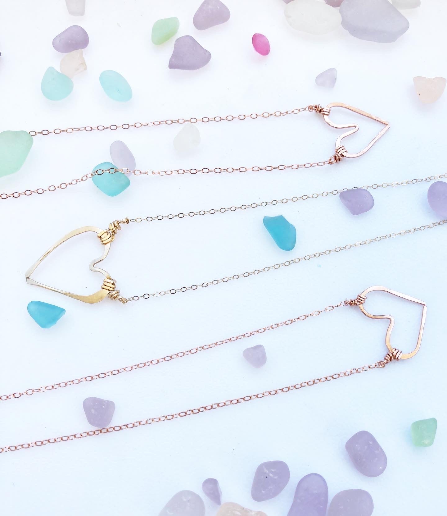 Hammered Heart Necklace