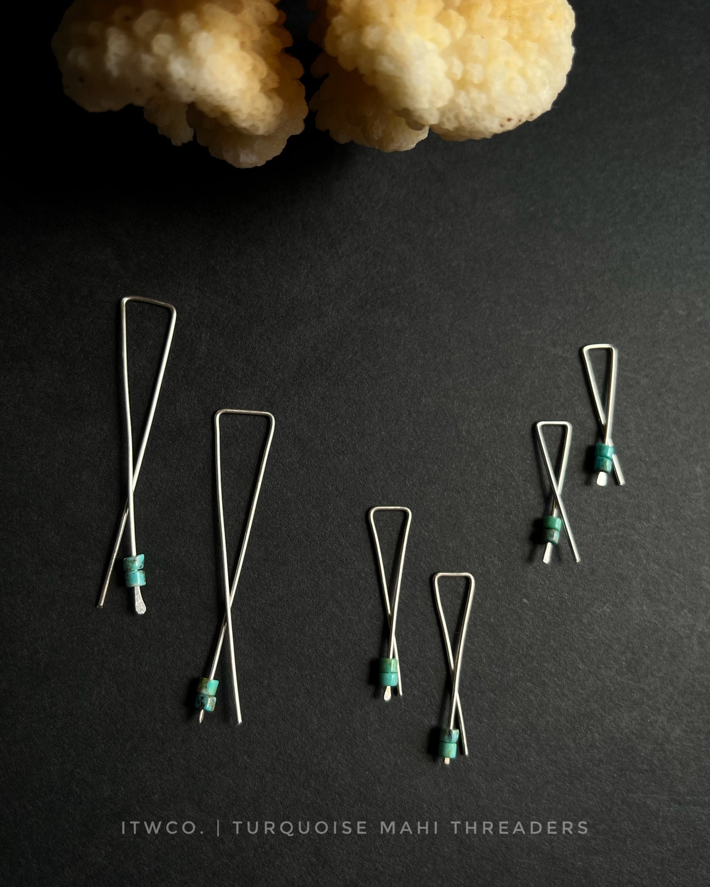 faith threader earrings | turquoise mahi  ♢ rts