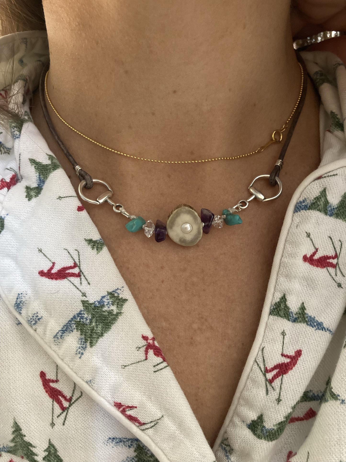 Family First Equestrian Necklace | Birthstone Custom