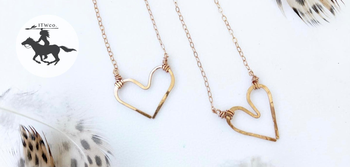 Hammered Heart Necklace