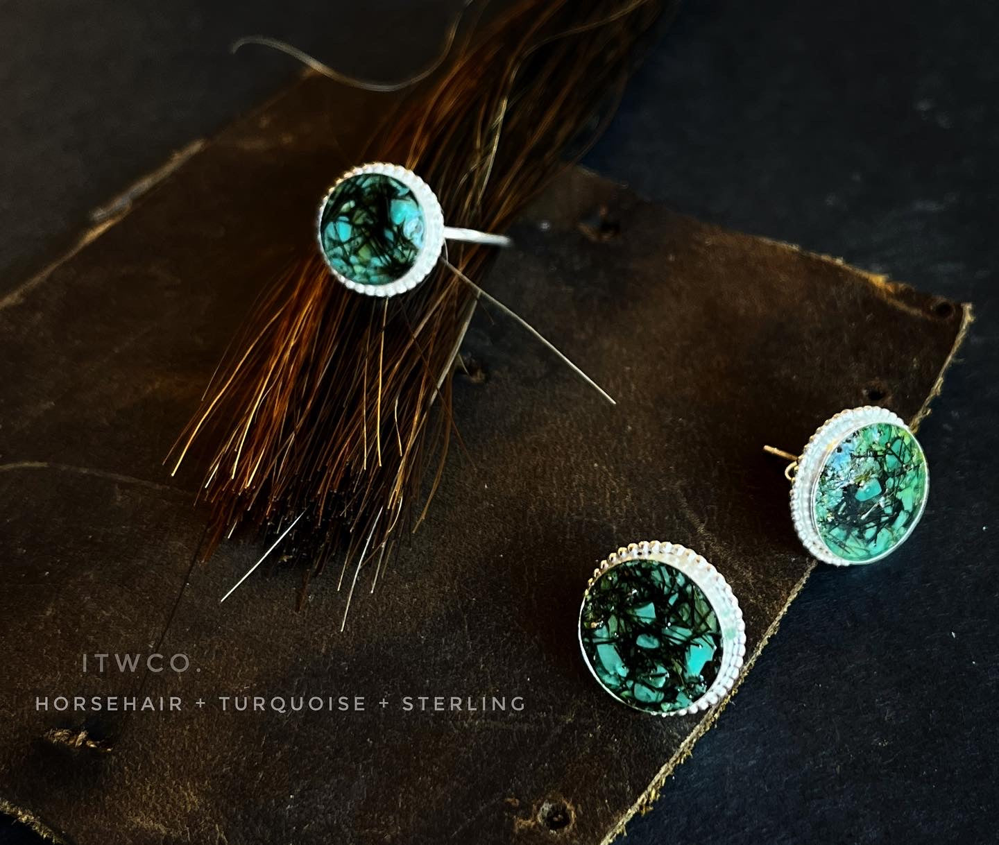 Custom Gemstone + Hair Tribute Earrings