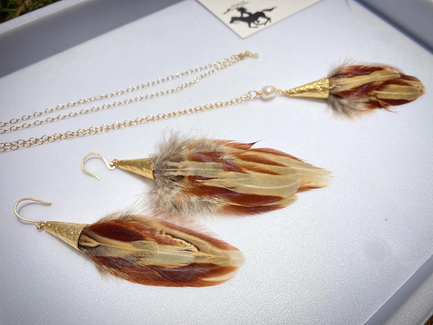 Gatsby Necklace | Pearl | Pheasant