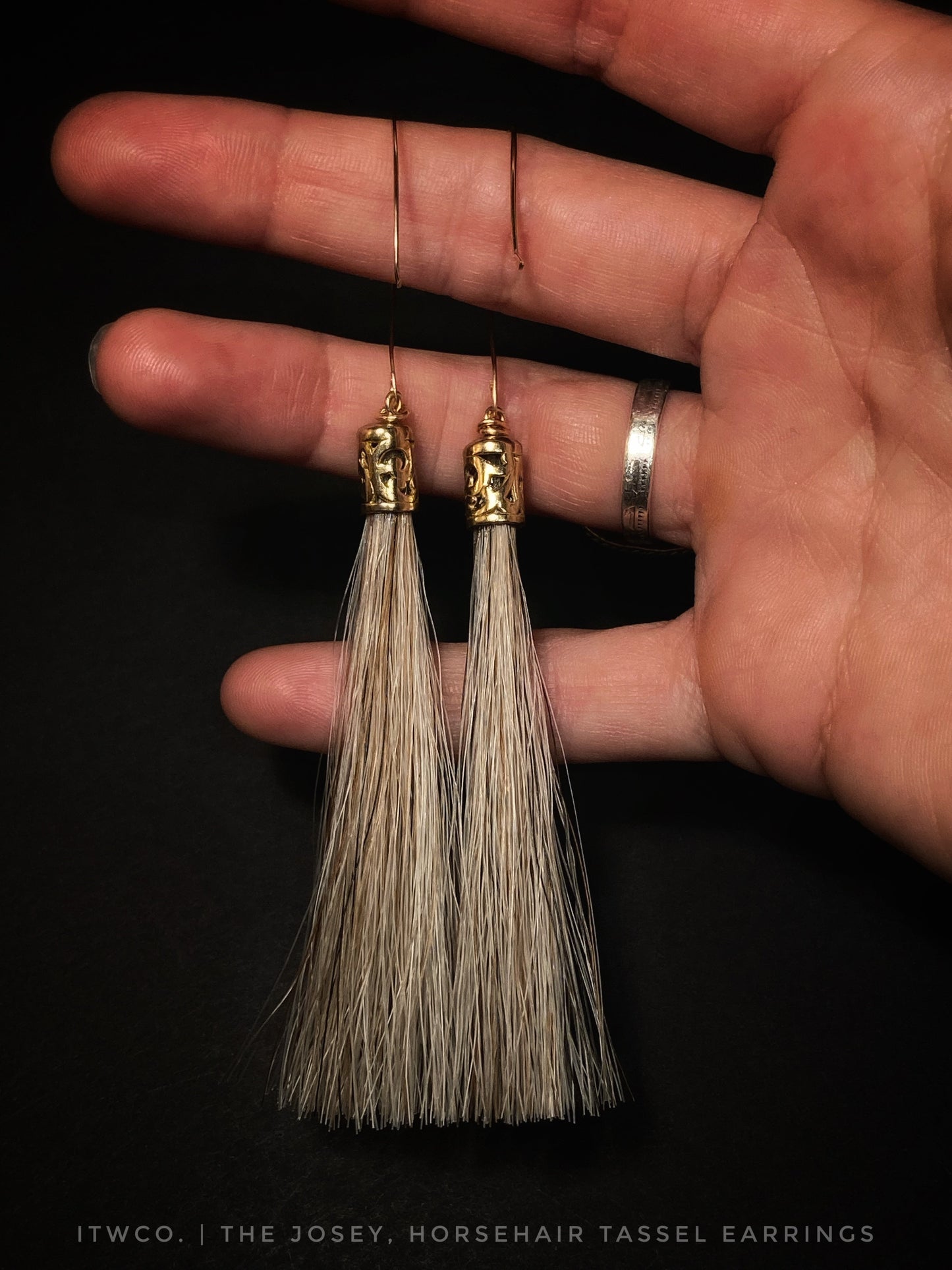 Josey Horsehair Tassel Earrings